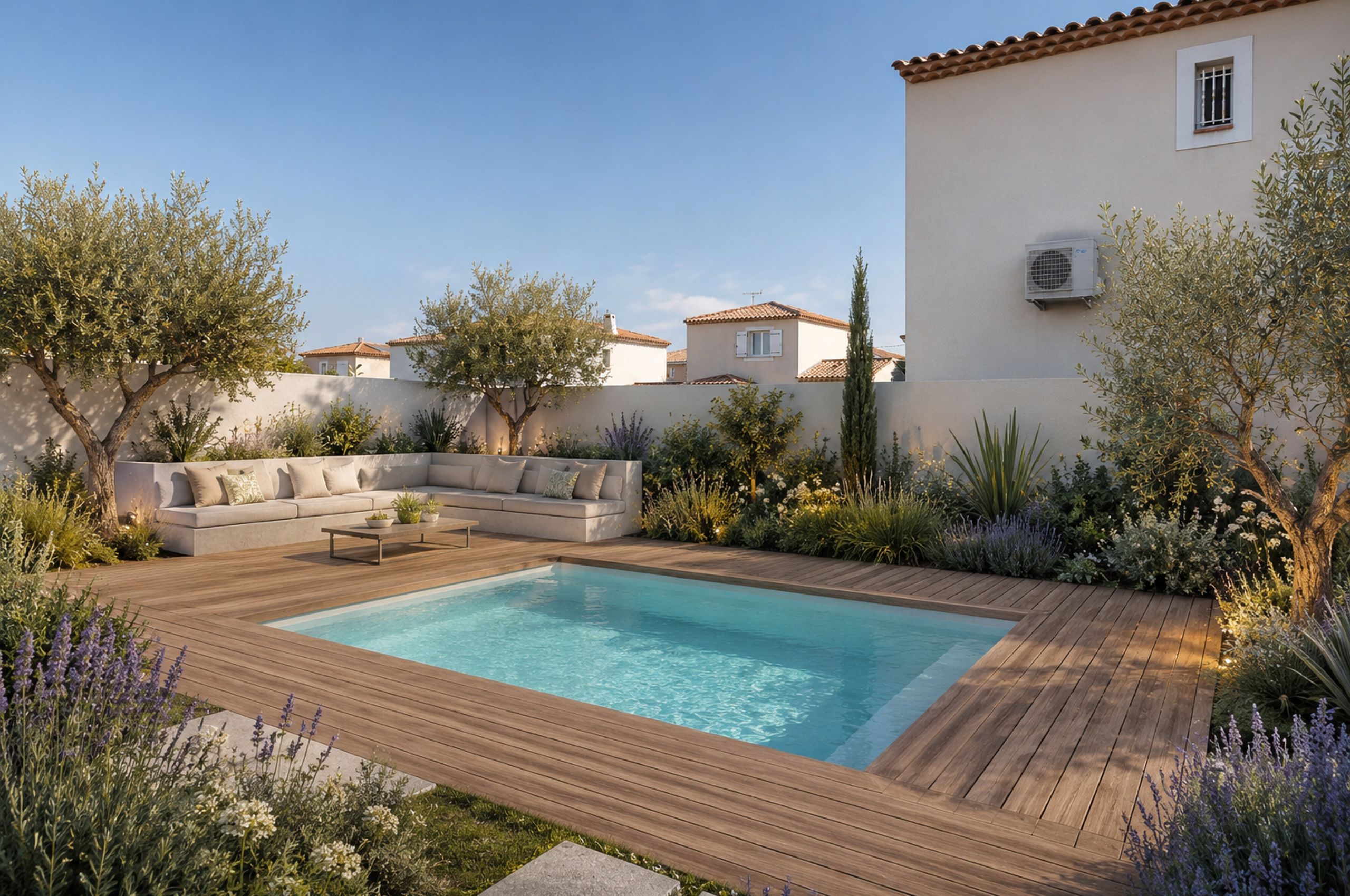 Amenagement exterieur et terrasse en Provence